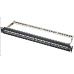XtendLan Patch panel, 19'', 24 portů, vyjmutelné keystone, Cat6a, stíněný