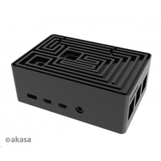 AKASA case Maze Pro, pro Raspberry Pi 4, hliník, černá