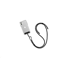 WG Crossbody strap s datovým kabelem Type C – Type C/1.7m/3A/60W/nylon braided/black