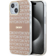 DKNY PC/TPU Repeat Pattern Tonal Stripe Magsafe kryt iPhone 14 růžový