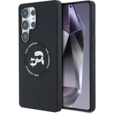 Karl Lagerfeld Liquid Silicone K&CH Heads MagSafe kryt Samsung Galaxy S25 Ultra černý Karl Lagerfeld Liquid Silicone K&CH Heads MagSafe kryt Samsung Galaxy S25 Ultra černý
