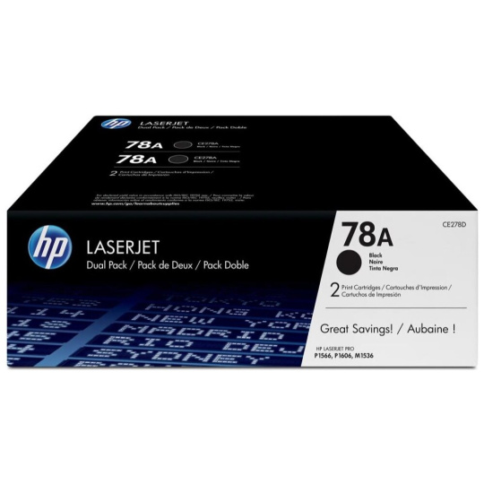 HP CE278AD č. 78A Černá dvojbalení originální
