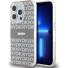 DKNY PC/TPU Repeat Pattern Tonal Stripe Magsafe kryt iPhone 14 Pro béžový