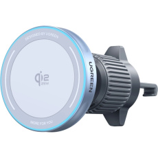 UGREEN Magflow MagSafe/Qi 2.2 25W držák do auta s nabíjením světle modrý