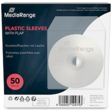 MediaRange obálka plast s klopou transparentní 50ks