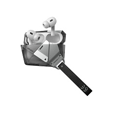Aulumu A39 Geometric Case pouzdro AirPods Pro 3 Translucent Gray
