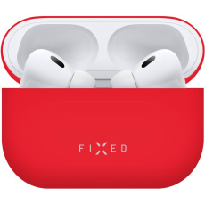 FIXED Silky silikonové pouzdro pro Apple AirPods Pro/Pro 2 červené