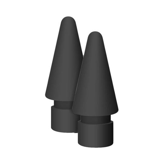 Tactical Roger Pencil Pro 2.0/Apple Pencil náhradní hroty černé (2 ks)