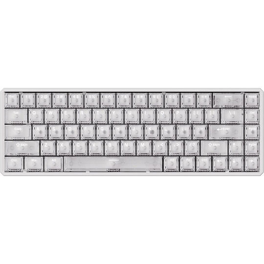 Akko MOD68 HE Akko AstroAim herní klávesnice (US) mrazivá bílá