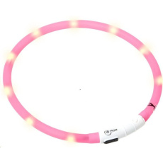 KARLIE svit.LED obojek pro psy 70cm ruzovy KARLIE svit.LED obojek pro psy 70cm ruzovy