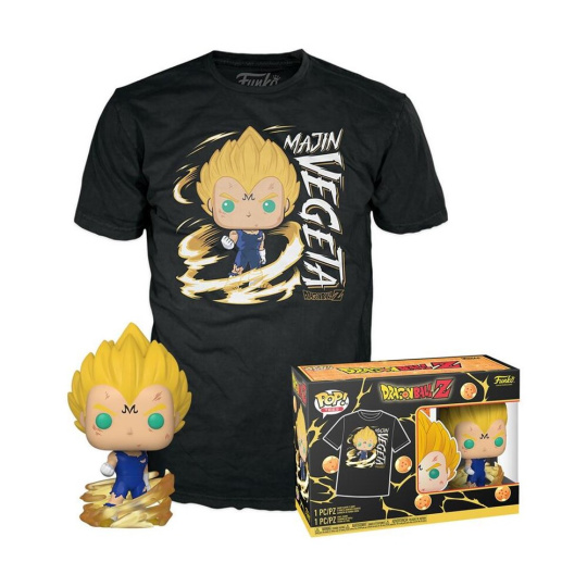 Funko POP! & Tee Box: DBZ- Majin Vegeta (GITD) M