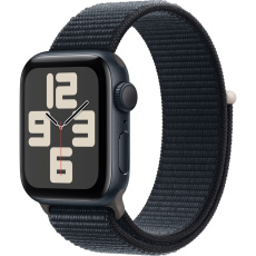 Apple Watch SE (2023) GPS 40mm Temně inkoustový hliník s temně inkoustovým provlékacím sportovním ře