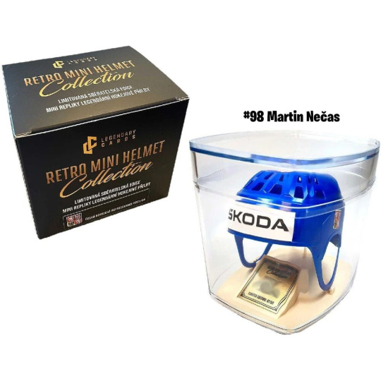 Replika Retro Mini Helmet - Martin Nečas #98 (limitovaná edice /99)