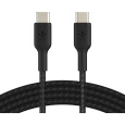 Belkin BOOST Charge Braided USB-C/USB-C odolný kabel, 1m, černý