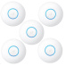 UBNT UniFi AP nanoHD, 5-PACK, bez PoE! [vnitřní AP, 2.4+5GHz (300Mbps+1733Mbps), MU-MIMO, 802.11a/b/g/n]