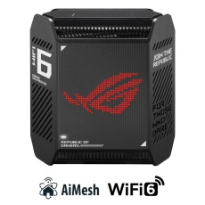 ASUS GT6 1-pack black Wireless AX10000 ROG Rapture Wifi 6 Tri-band Gaming Mesh System