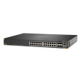 HPE Aruba Networking CX 6300F 24-port 1GbE Class 4 PoE and 4-port SFP56 Switch JL666AR RENEW