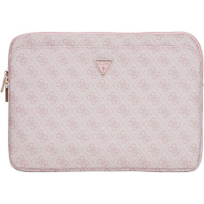 Guess PU 4G Triangle Logo obal pro notebook 14" růžový