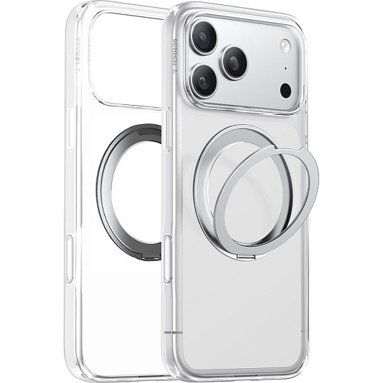 Torras Ostand Pro MagSafe kryt iPhone 17 Pro Max clear