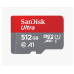 SanDisk MicroSDXC karta 512GB Ultra (100MB/s, Class 10, Android) + adaptér