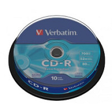 CD-R Verbatim 16x (21´/210MB),  10pack, Cake