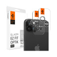 Spigen Glass tR EZ Fit Optik Pro 2 Pack tvrzené sklo na fotoaparát iPhone 15/15 Plus 14/14 Plus čiré