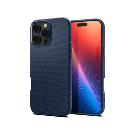 Spigen Liquid Air kryt iPhone 16 Pro navy blue