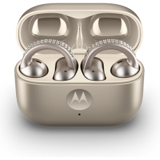 Motorola Moto Buds Loop (Sound By BOSE) bezdrátová sluchátka Swarovski crystals béžová