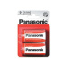 PANASONIC Zinkouhlíkové baterie Red Zinc R20RZ/2BP EU D 1,5V (Blistr 2ks)