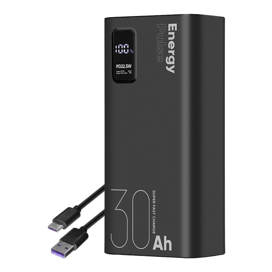 OBAL:ME EnergyPulse Powerbanka 30000mAh (22.5W) černá