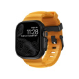 Nomad Rocky Point Band řemínek Apple Watch 49/45/44/42mm černý/oranžový