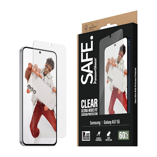 PanzerGlass® SAFE sklo s instalačním rámečkem Samsung Galaxy A57