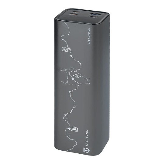 Tactical Squad Head Quarters powerbanka (1xUSB-A, 2xUSB-C) 65W 27000mAh šedá