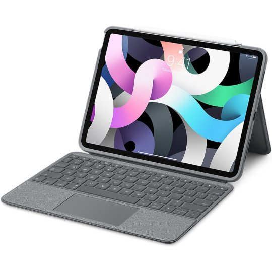 Logitech Folio Touch pouzdro s CZ klávesnicí a trackpadem iPad Air 11" (M2/5.gen/4.gen) šedé