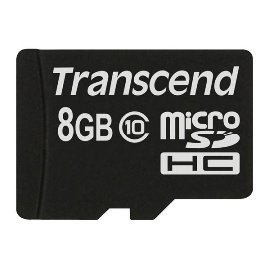 TRANSCEND MicroSDHC karta 8GB Class 10 8GB, bez adaptéru