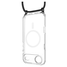 FIXED MagPure Neck kryt s černou šňůrkou na krk pro Apple iPhone Air
