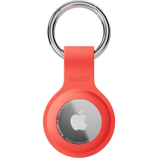 Epico silikonové pouzdro s plnou zadní stranou pro AirTag oranžové Epico silikonové pouzdro s plnou zadní stranou pro AirTag oranžové