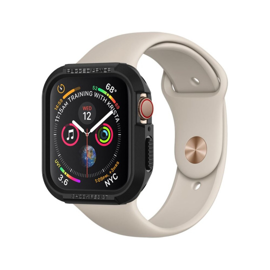 Spigen Rugged Armor kryt Apple Watch 9/8/7 (41mm)/6/SE/5/4 (40mm) černý