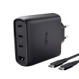 TRUST GaN Nabíječka MAXO 65W, 3xUSB-C,1xUSB-A, černá