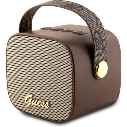 Guess PU 4G Strap Mini Bluetooth reproduktor hnědý