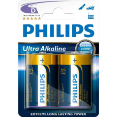 Philips LR20E2B/10 Ultra Alkaline 2x baterie D