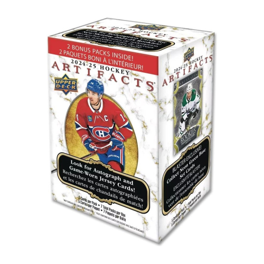 Hokejové karty 2024-25 Upper Deck Artifacts Hockey Blaster Box