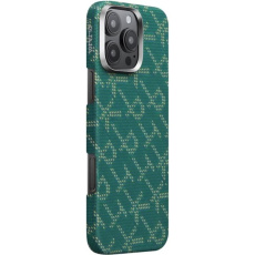 Pitaka Tactile Woven Case kryt iPhone 16 Pro Max PTK Green/Gold