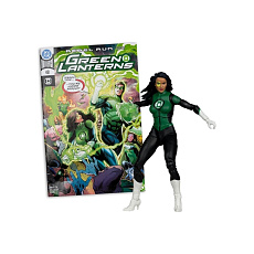 Figurka McFarlane Toys DC Direct 7 s komiksem WV11 – Green Lanterns 48 – Jessica Cruz 18 cm (chase v