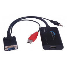 PREMIUMCORD Převodník elektronický VGA+audio na HDMI