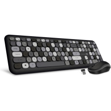 CONNECT IT FASHION combo bezdrátová černo-šedá klávesnice + m