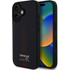 Oracle Red Bull Racing Carbon Powerbar MagSafe kryt iPhone 16 černý