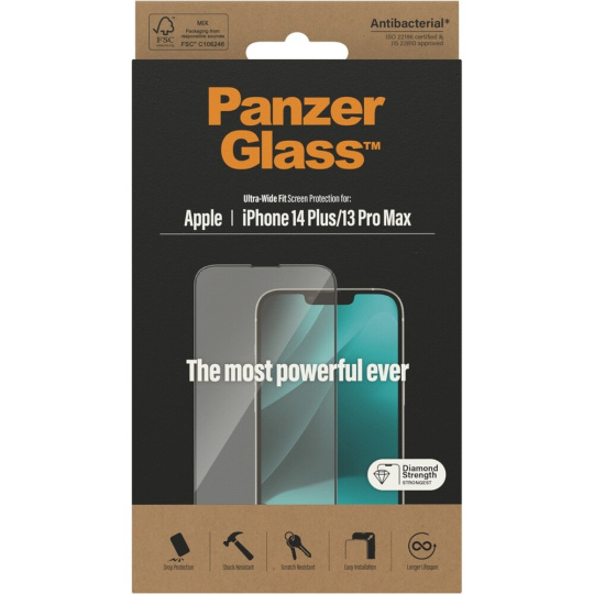 PanzerGlass™ Ultra-Wide Fit iPhone 14 Plus/13 Pro Max