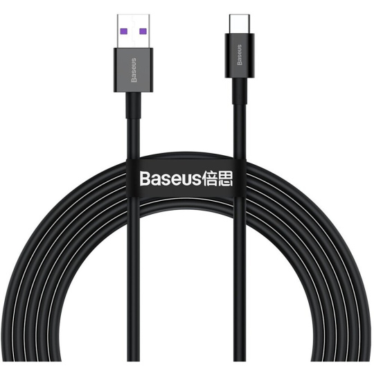 Baseus Superior Series rychlonabíjecí kabel USB/Type-C 66W 2m černá