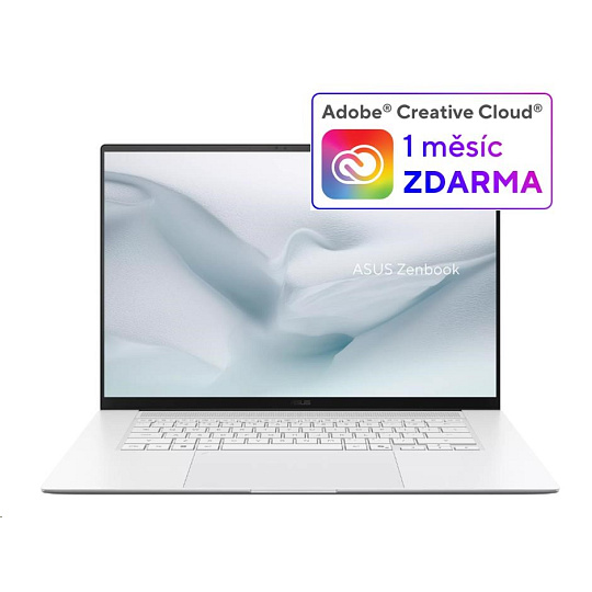 ASUS NTB Zenbook S 16 (UM5606GA-OLED176X), Ryzen™ AI 9 465, 16" 2880 x 1800, 32GB, 2TB SSD, Radeon 880M, W11 Home, White